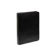 Black Leather Portfolio Moreton, front view