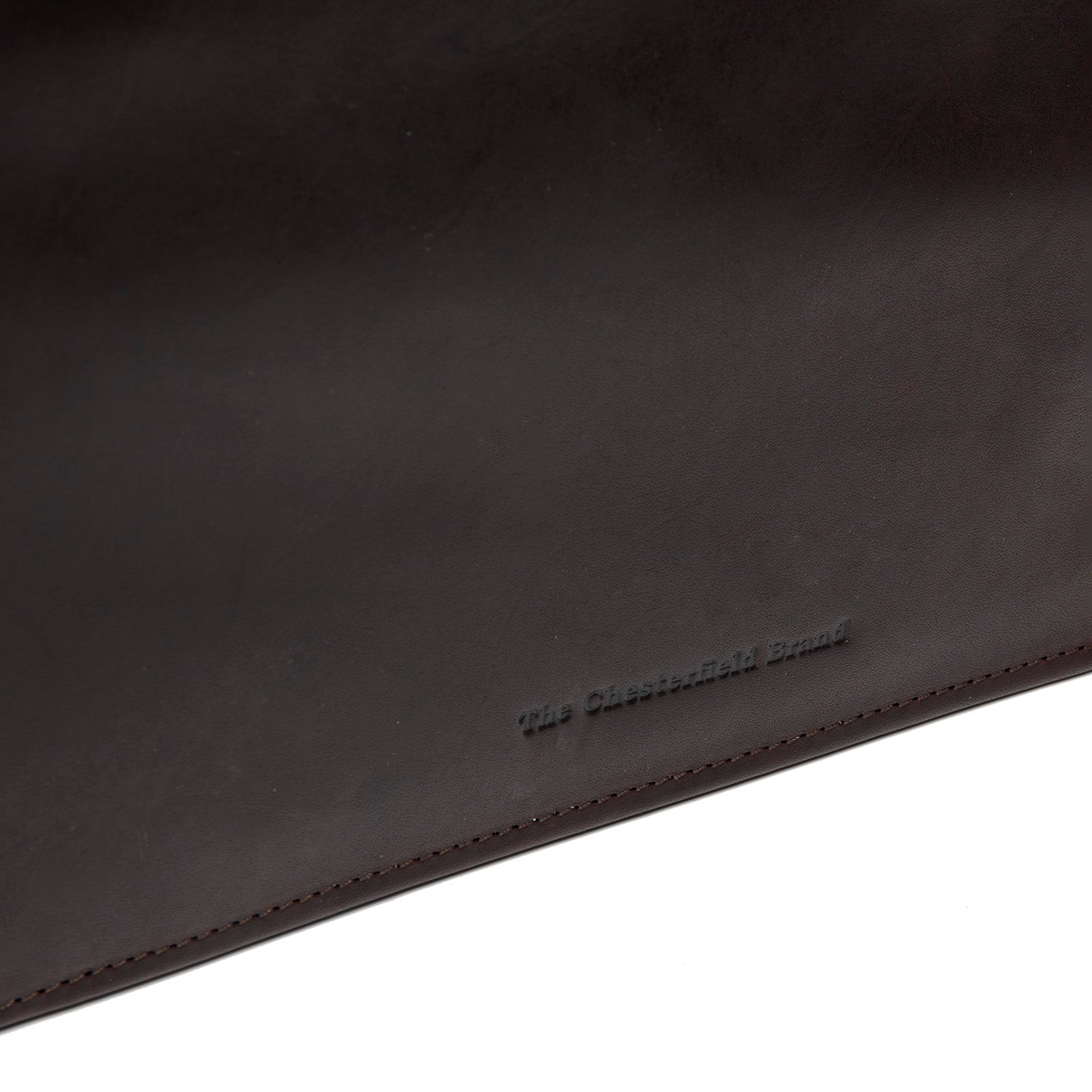 Brown Leather Portfolio Moreton, detail view 1