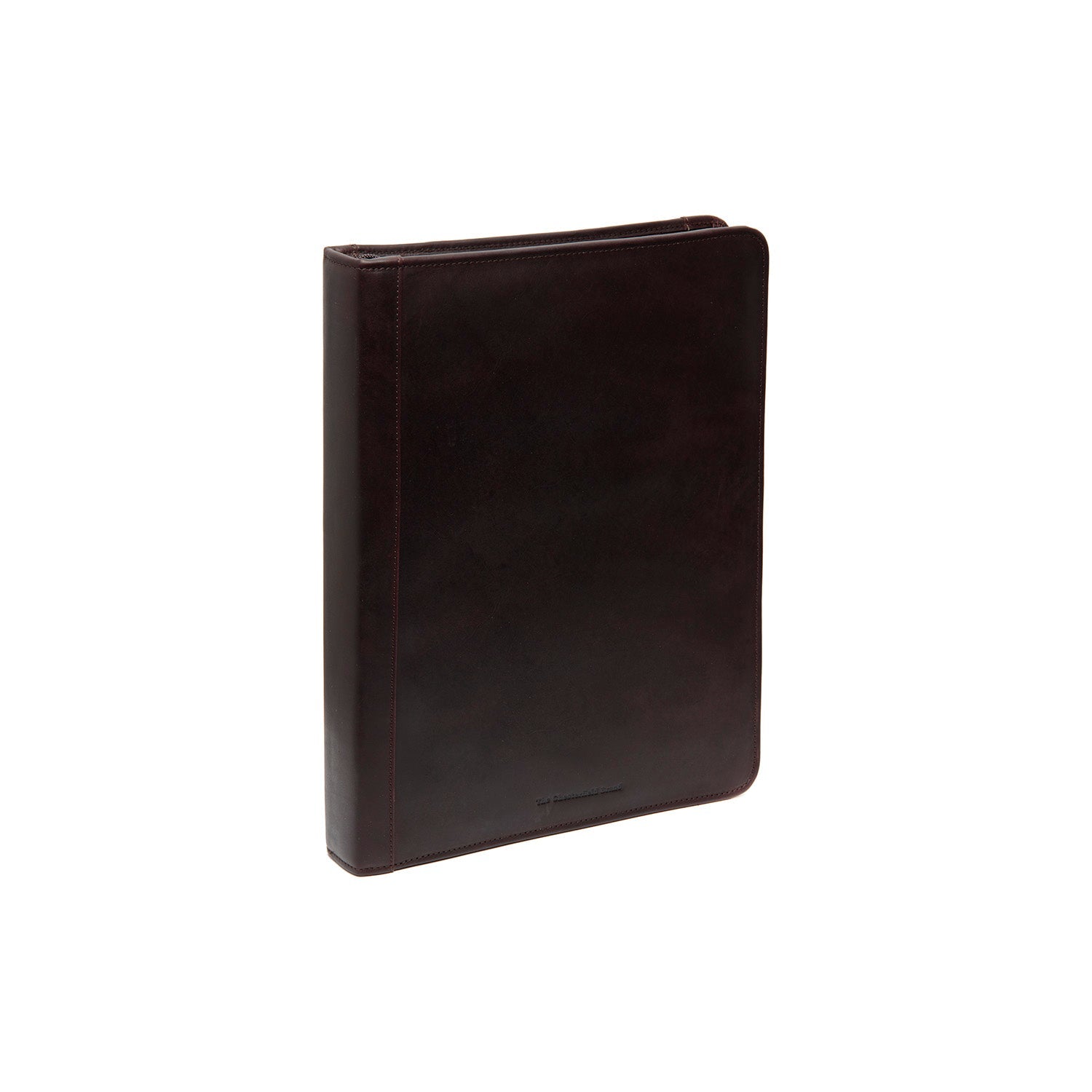 Brown Leather Portfolio Moreton, front view