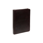 Brown Leather Portfolio Moreton, front view