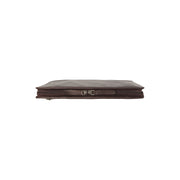 Brown Leather Portfolio Moreton, product view 3