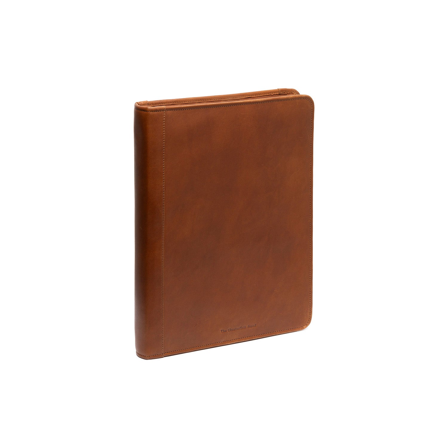 Cognac Leather Portfolio Moreton, front view