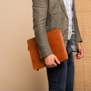 Cognac Leather Portfolio Moreton, product view 2