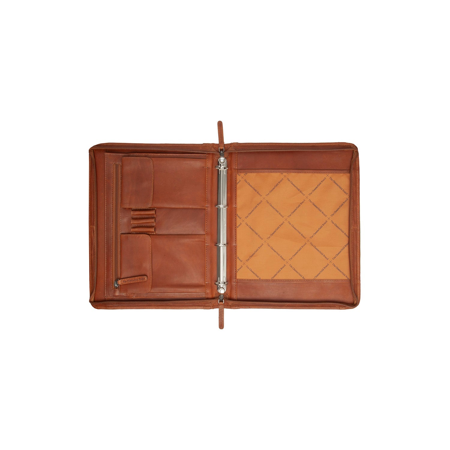 Cognac Leather Portfolio Moreton, product view 3