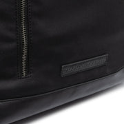 Black Leather Roll-top Backpack Bornholm, detail view 5