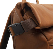 Cognac Leather Roll-top Backpack Liverpool, detail view 1