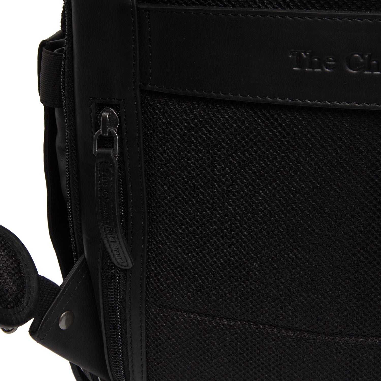 Black Leather Roll-top Backpack Remo, detail view 7