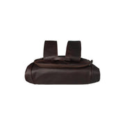 Brown Leather Roll-top Backpack Remo, detail view 1