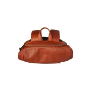 Cognac Leather Roll-top Backpack Remo, detail view 1