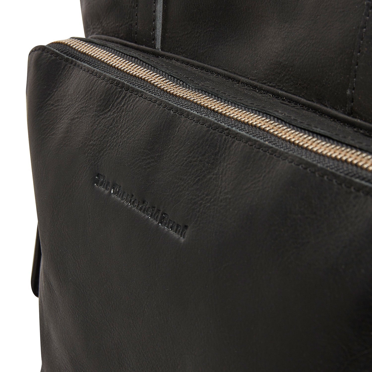 Black Leather Shopper Alicante, detail view 1