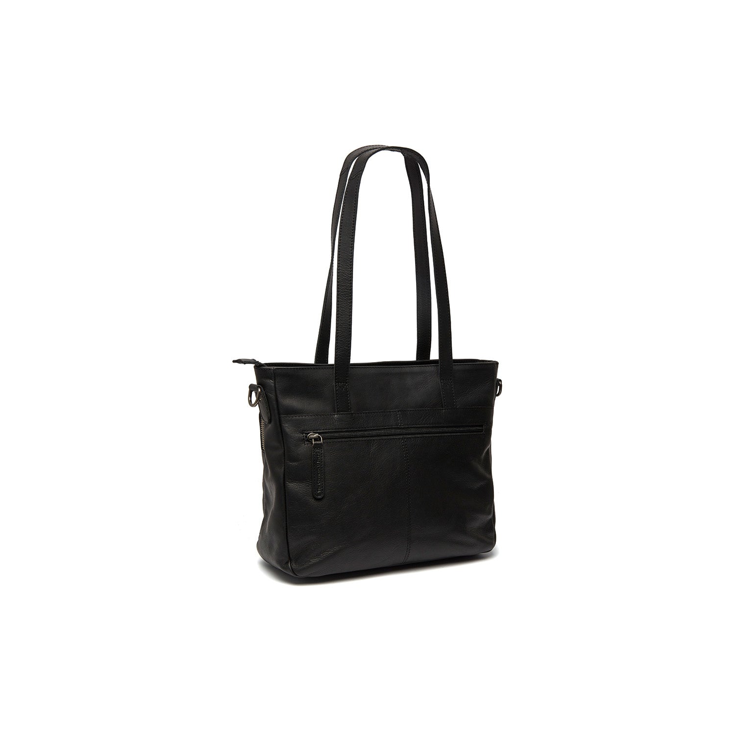 Black Leather Shopper Alicante, detail view 3