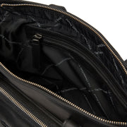 Black Leather Shopper Alicante, product view 2