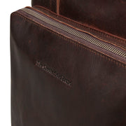Brown Leather Shopper Alicante, detail view 1