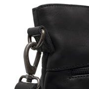 Black Leather Shopper Rome, detail view 3