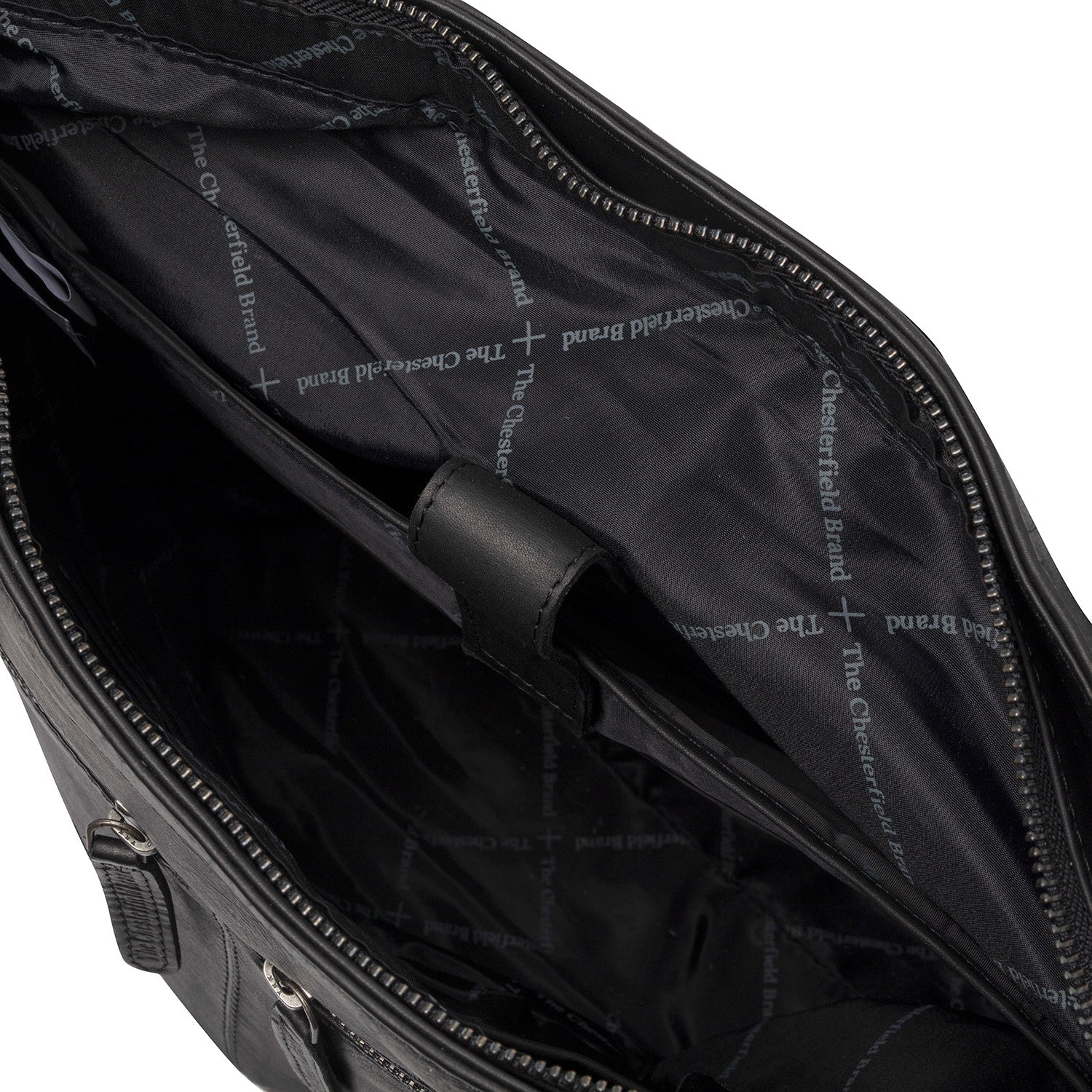 Black Leather Shopper Rome, product view 3
