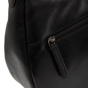 Black Leather Shoulder Bag Alexandria, detail view 4