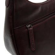 Brown Leather Shoulder Bag Alexandria, detail view 5