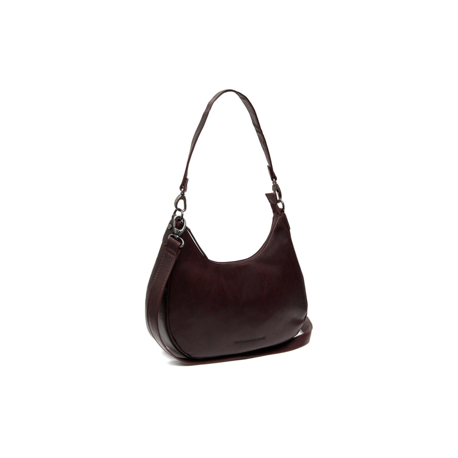 Brown Leather Shoulder Bag Alexandria, front view