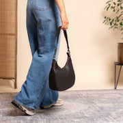 Brown Leather Shoulder Bag Alexandria, product view 3