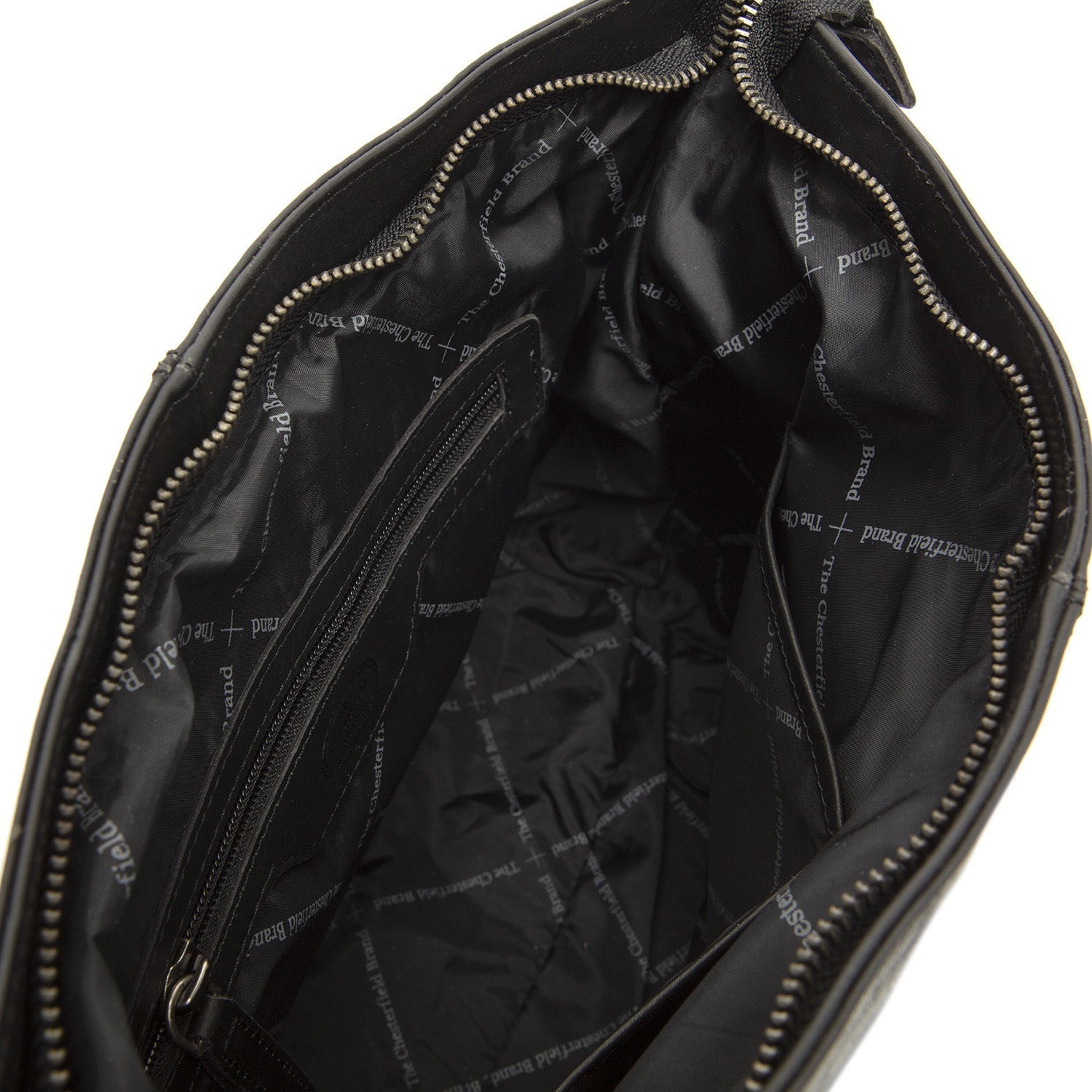 Black Leather Shoulder Bag Amelia, detail view 1