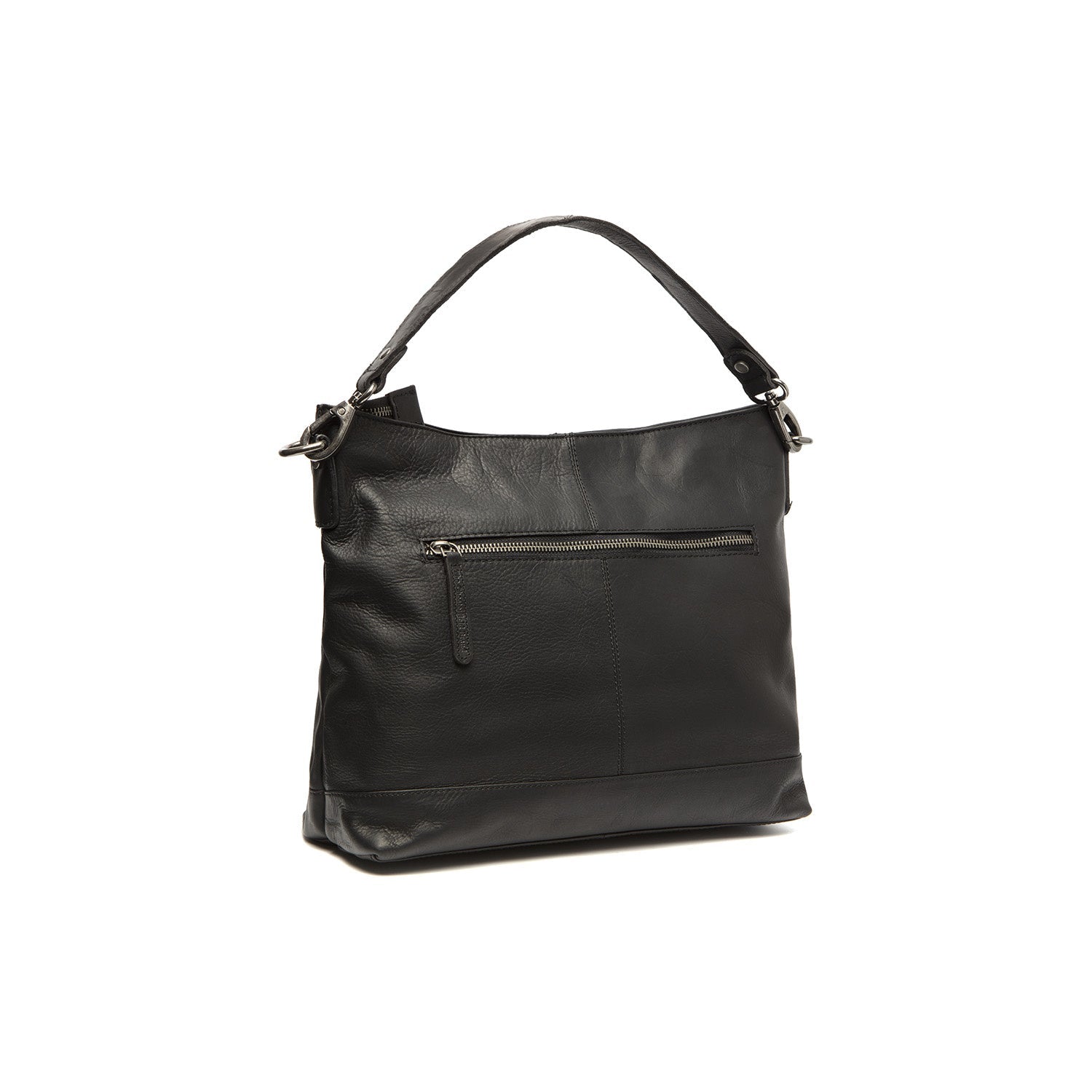 Black Leather Shoulder Bag Amelia, detail view 4