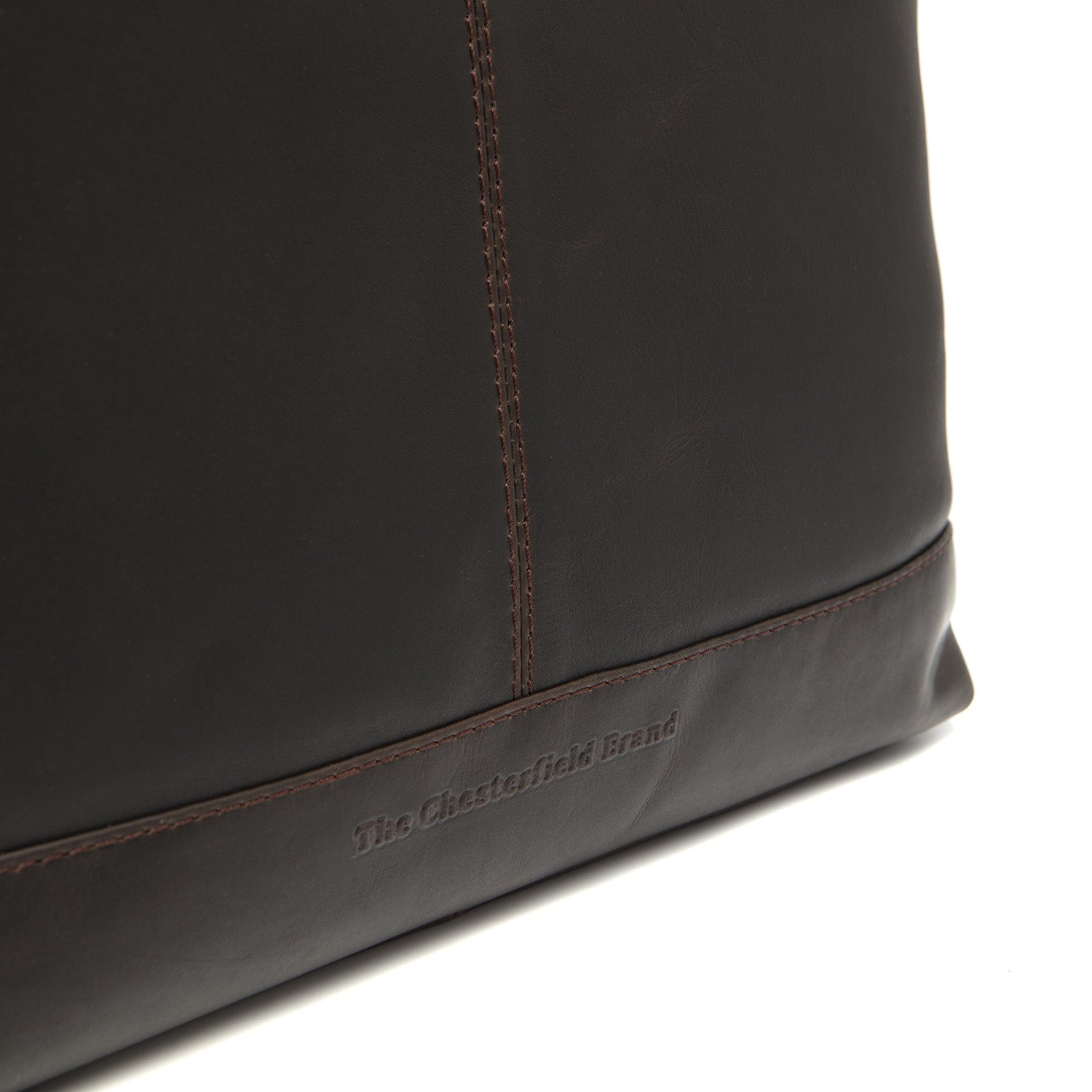 Brown Leather Shoulder Bag Amelia, detail view 3