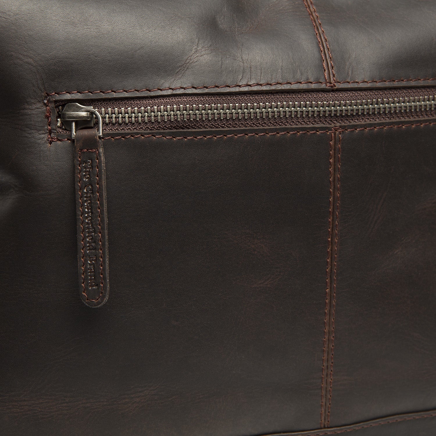 Brown Leather Shoulder Bag Amelia, detail view 4