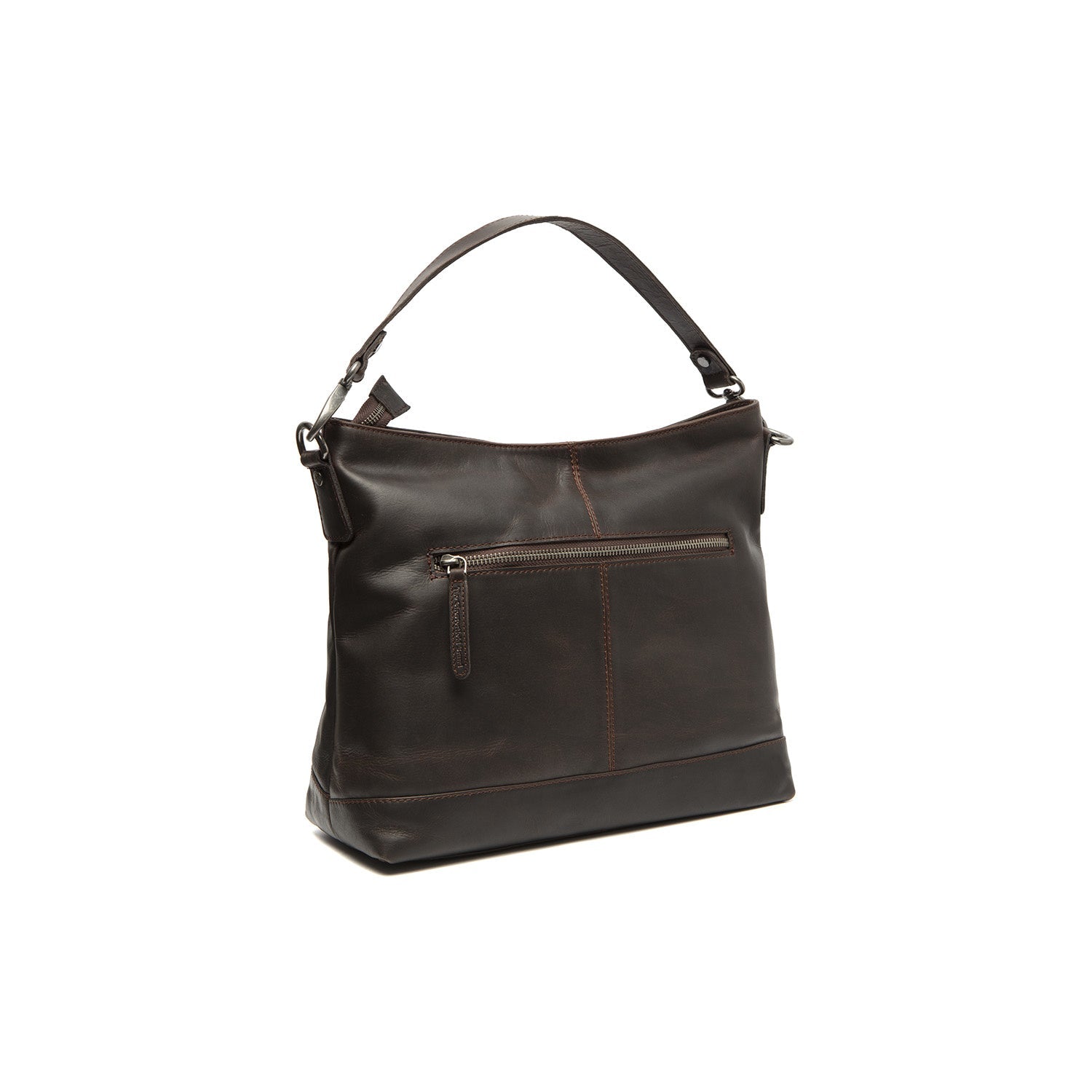 Brown Leather Shoulder Bag Amelia, detail view 5