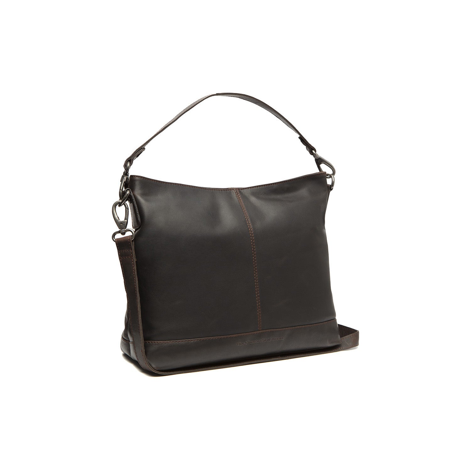 Brown Leather Shoulder Bag Amelia, front view