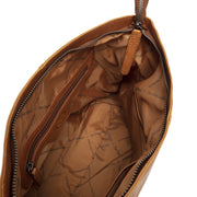 Cognac Leather Shoulder Bag Amelia, detail view 1