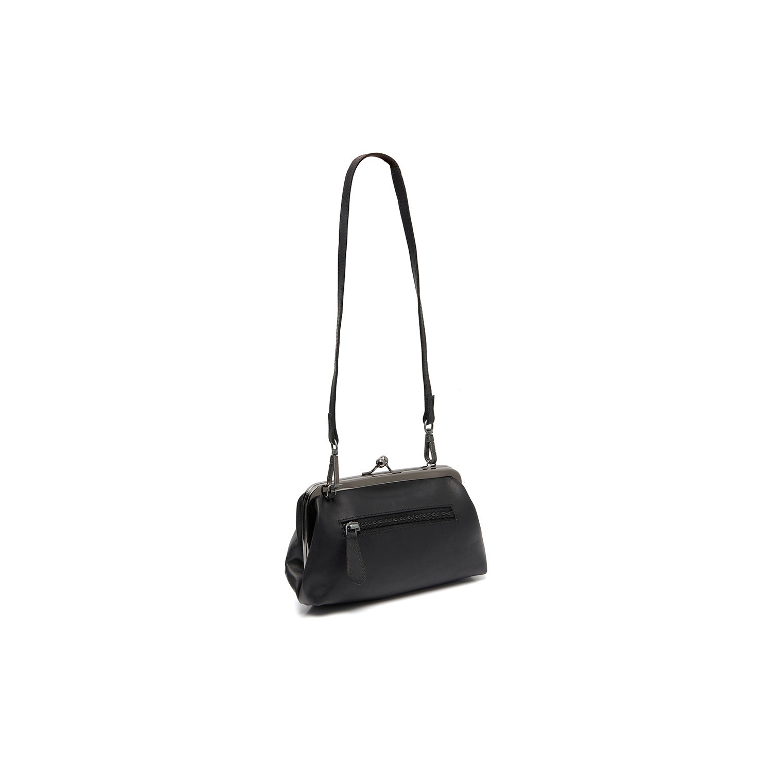 Black Leather Shoulder Bag Andrade, detail view 4