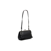 Black Leather Shoulder Bag Andrade, front view