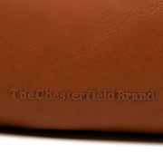 Cognac Leather Shoulder Bag Andrade, detail view 3