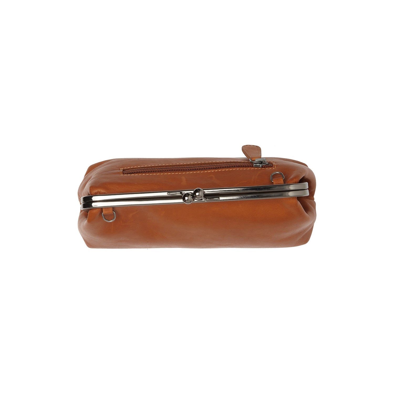 Cognac Leather Shoulder Bag Andrade, product view 3