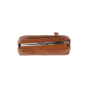 Cognac Leather Shoulder Bag Andrade, product view 3