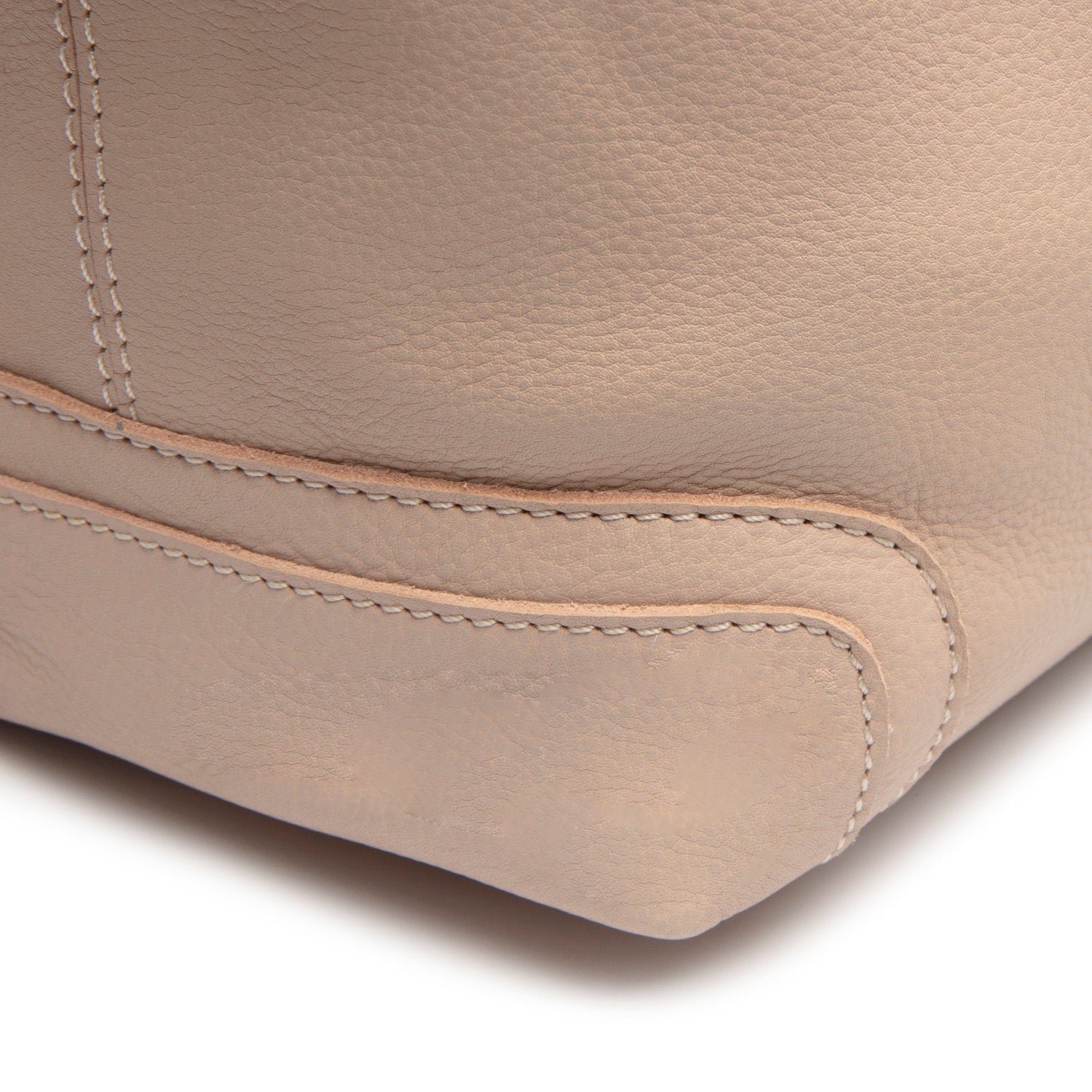 Beige Leather Shoulder Bag Astero, detail view 1