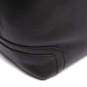 Black Leather Shoulder Bag Astero, detail view 1