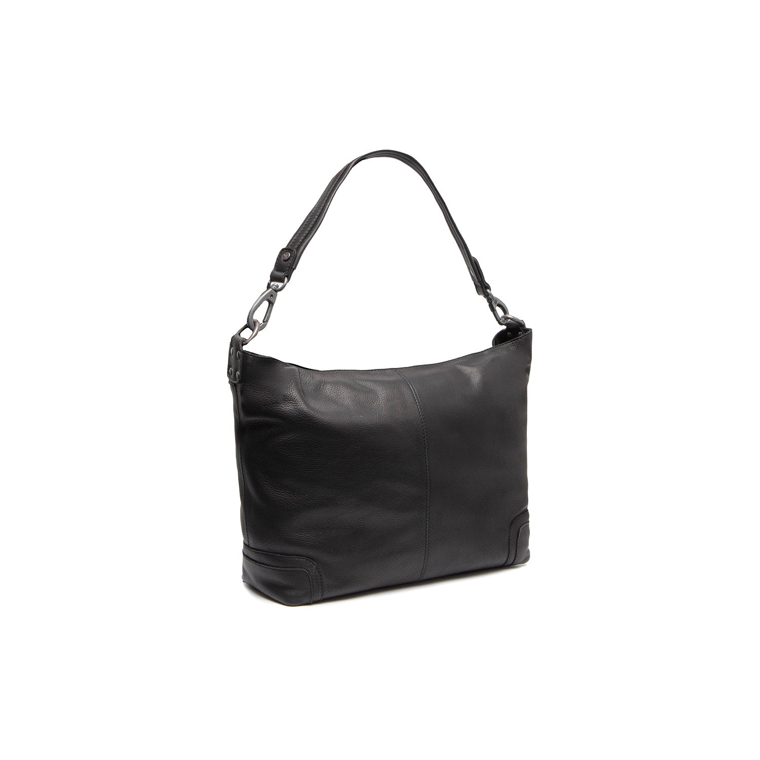 Black Leather Shoulder Bag Astero, detail view 5