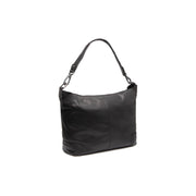 Black Leather Shoulder Bag Astero, detail view 5