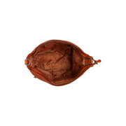 Cognac Leather Shoulder Bag Astero, detail view 4