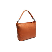 Cognac Leather Shoulder Bag Astero, detail view 5