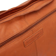 Cognac Leather Shoulder Bag Astero, product view 3