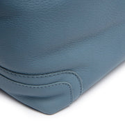 Sky Blue Leather Shoulder Bag Astero, detail view 1