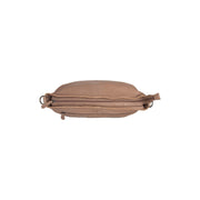 Taupe Leather Shoulder Bag Astero, detail view 3