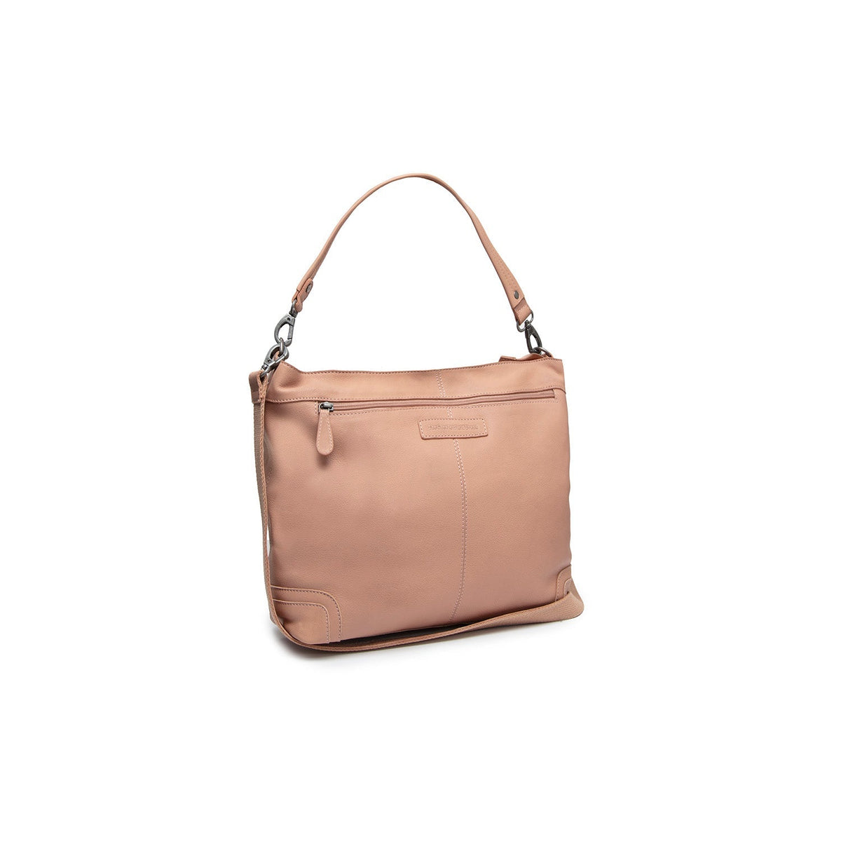 Vintage Rose Leather Shoulder Bag Astero, front view