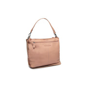 Vintage Rose Leather Shoulder Bag Astero, front view