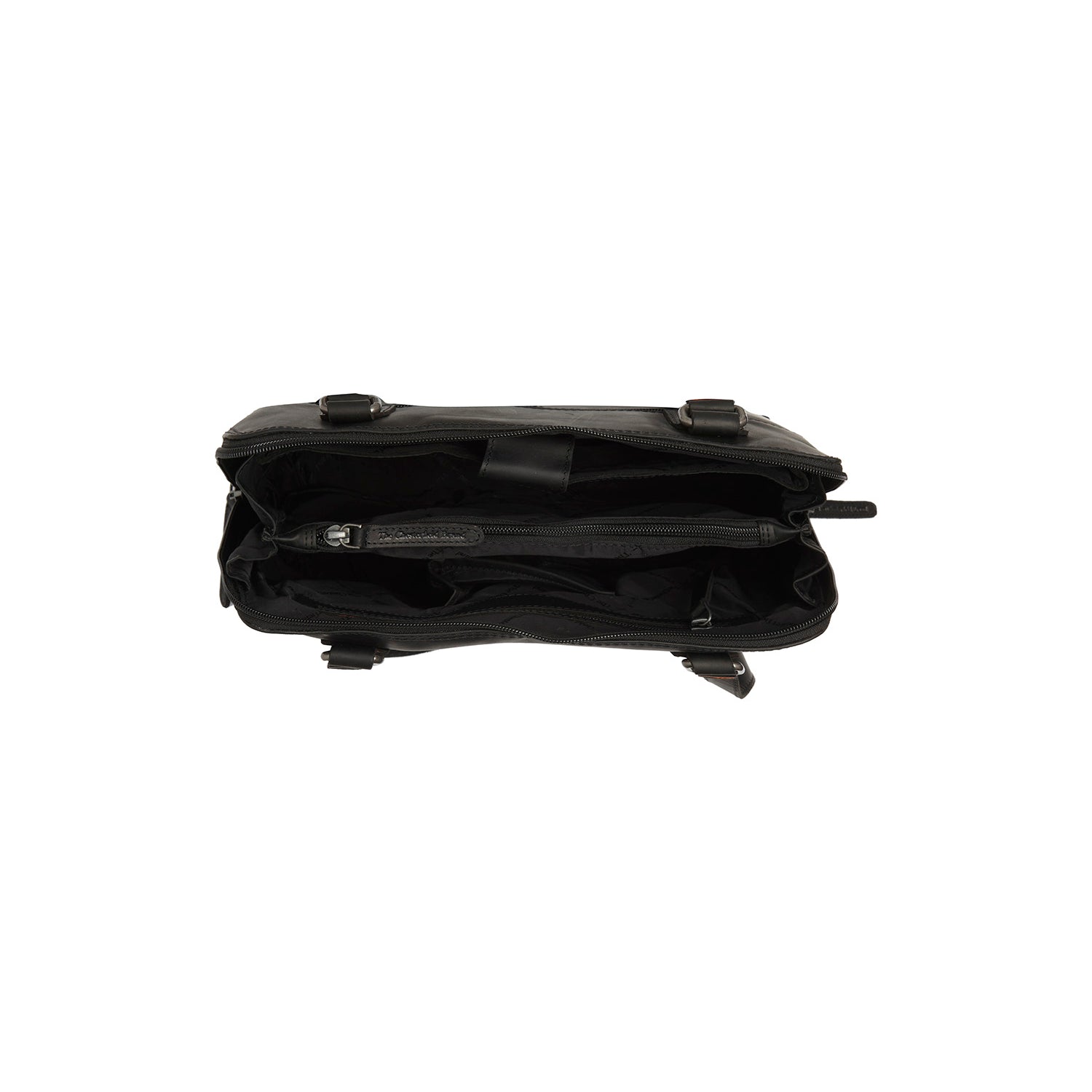 Black Leather Shoulder Bag Belgrado, detail view 1