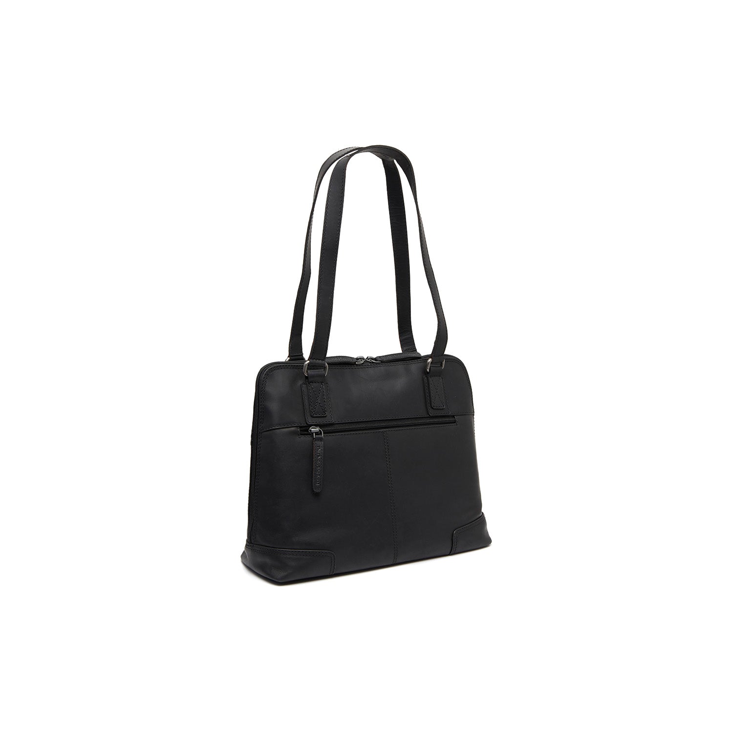 Black Leather Shoulder Bag Belgrado, detail view 4
