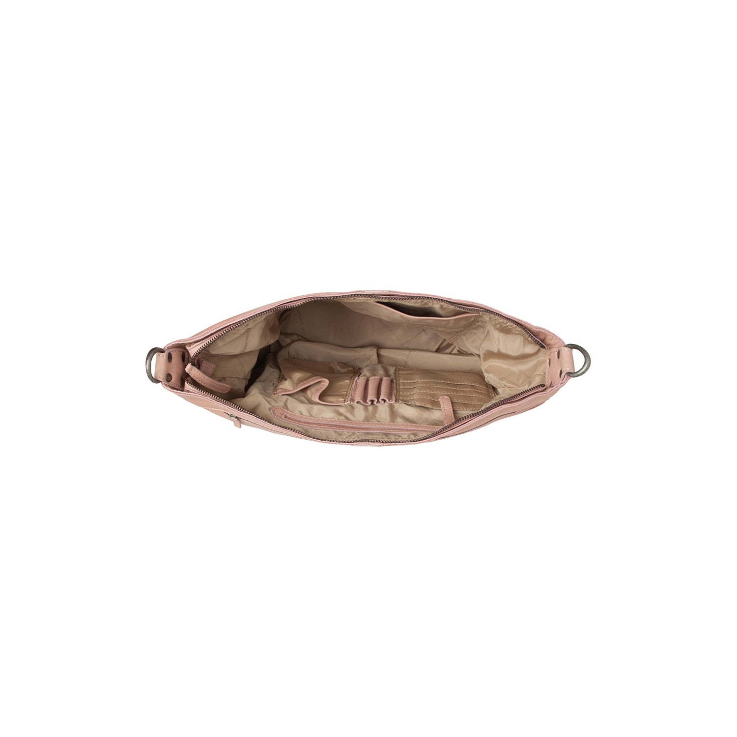 Vintage Rose Leather Shoulder Bag Bolivia, detail view 1