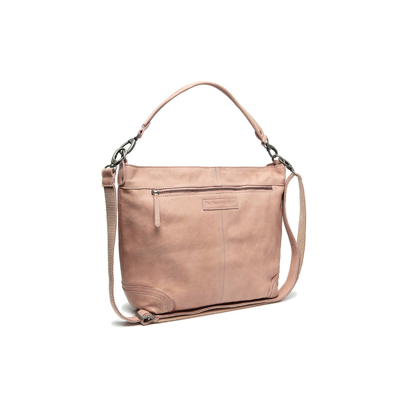 Vintage Rose Leather Shoulder Bag Bolivia, front view